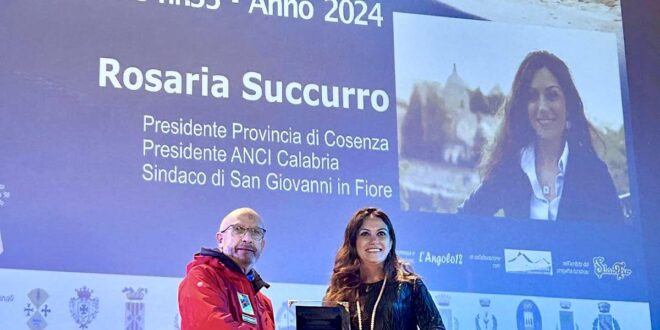 Cotronei, a Rosaria Succurro il Premio Sila 90. “Bisogna creare un sistema turistico unico per tutta la Sila”, dice la presidente dell’Anci Calabria