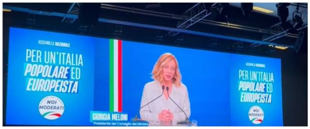 Meloni all’assise di Noi moderati: ‘L’Italia è tornata a correre. Nel governo troviamo sempre la sintesi’